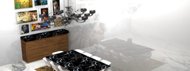 mesa negro marquina marmol ?????